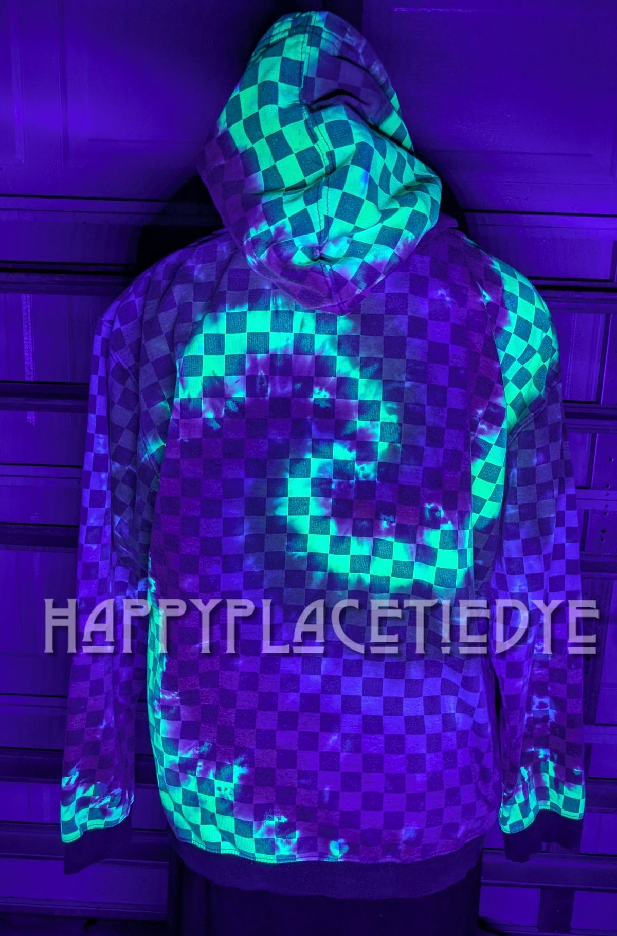 XL Tie Dye Hoodie UV reactive