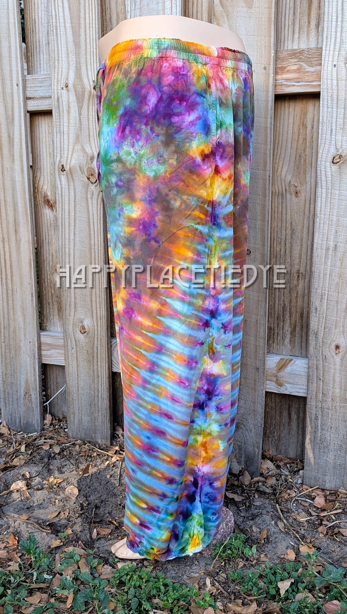 2XL Tie Dye Rayon Pants