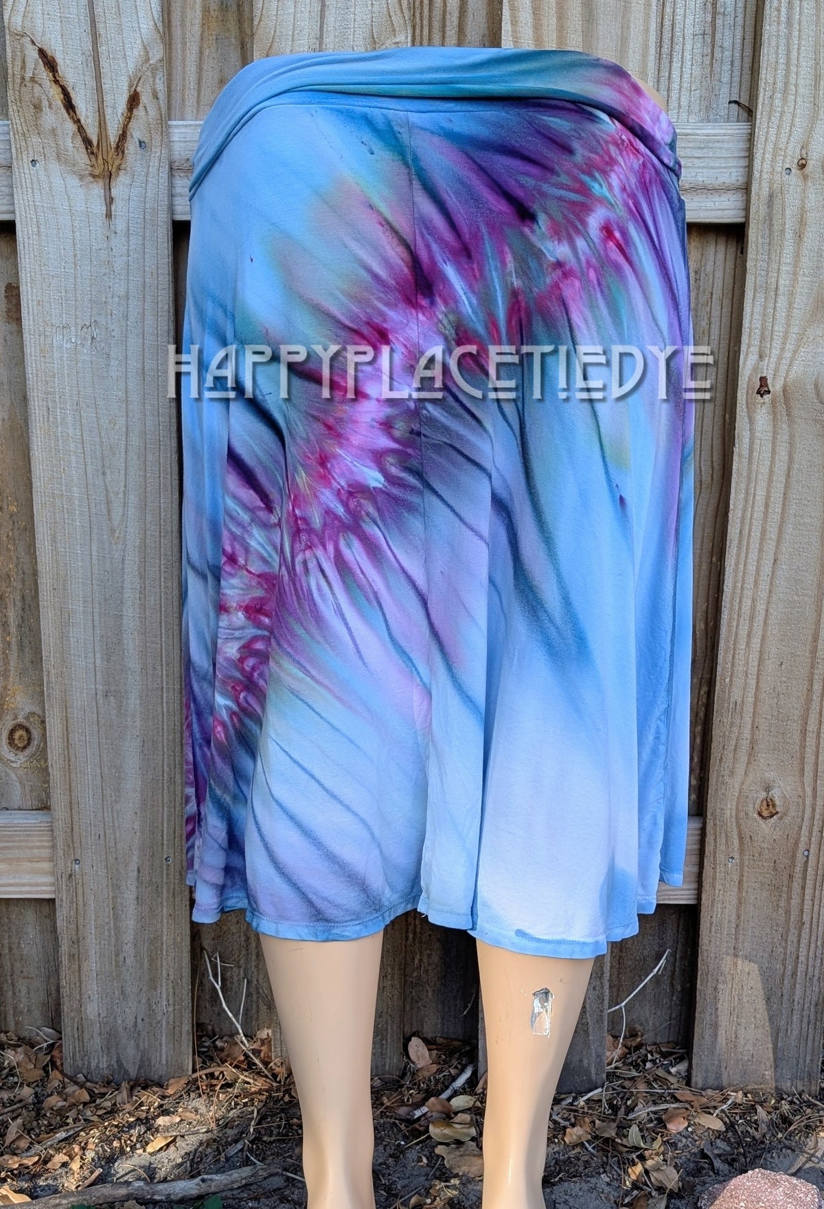 2XL Rolled Waist Rayon Skirt