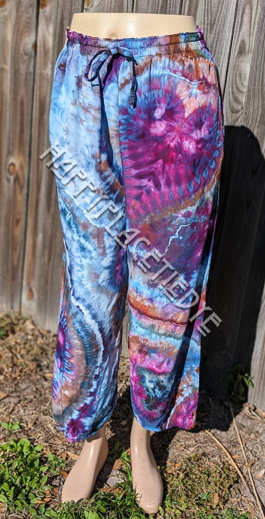 S/ Medium Tie Dye Rayon Pants