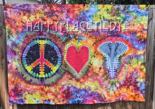 Large Tie Dye Tapestry