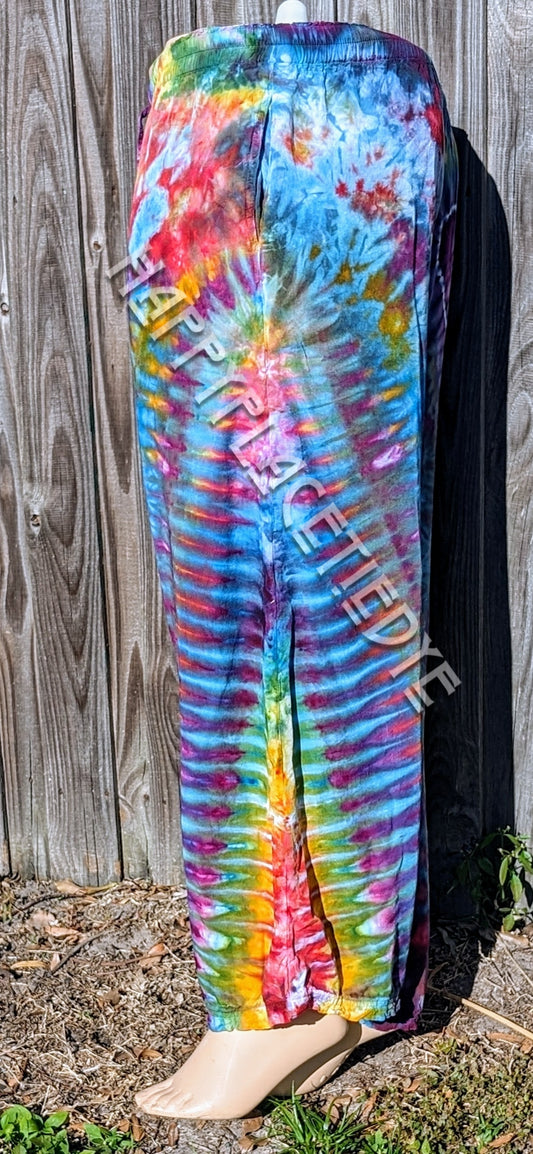 L/ XL Tie Dye Rayon Pants