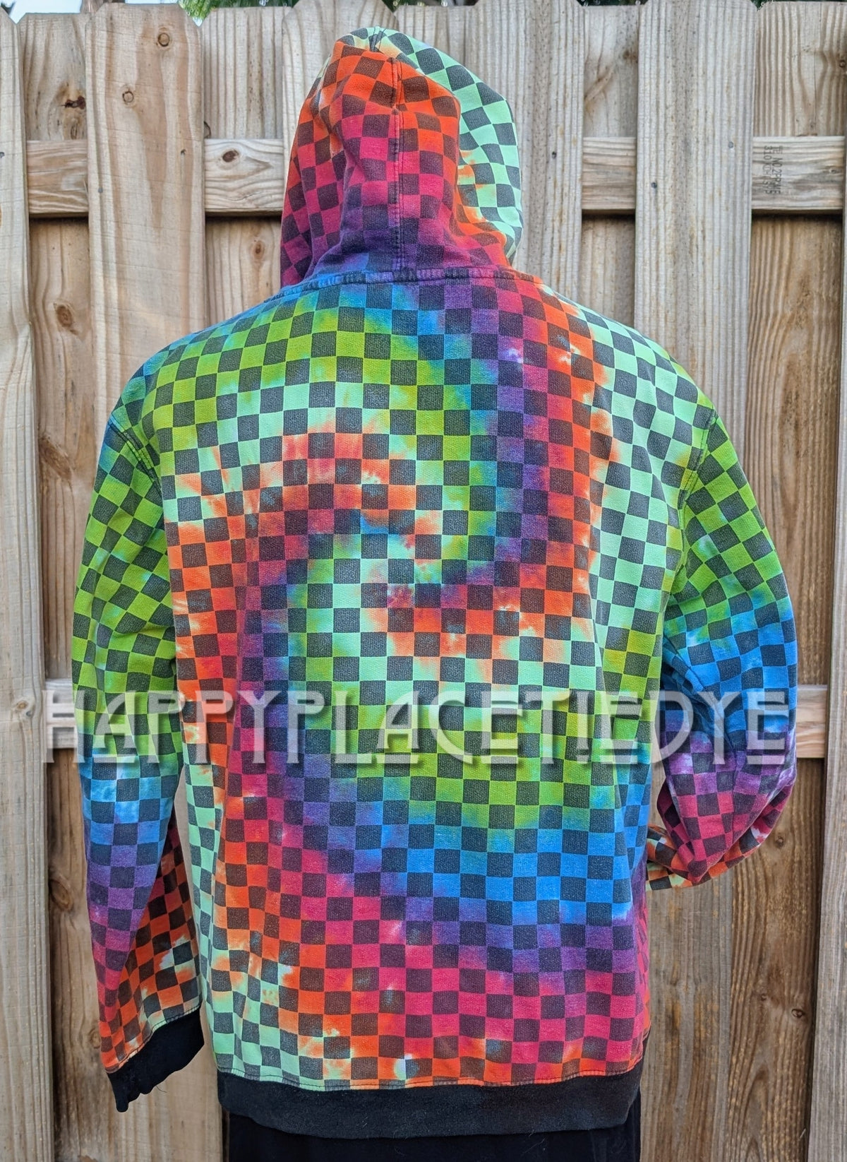 XL Tie Dye Hoodie UV reactive