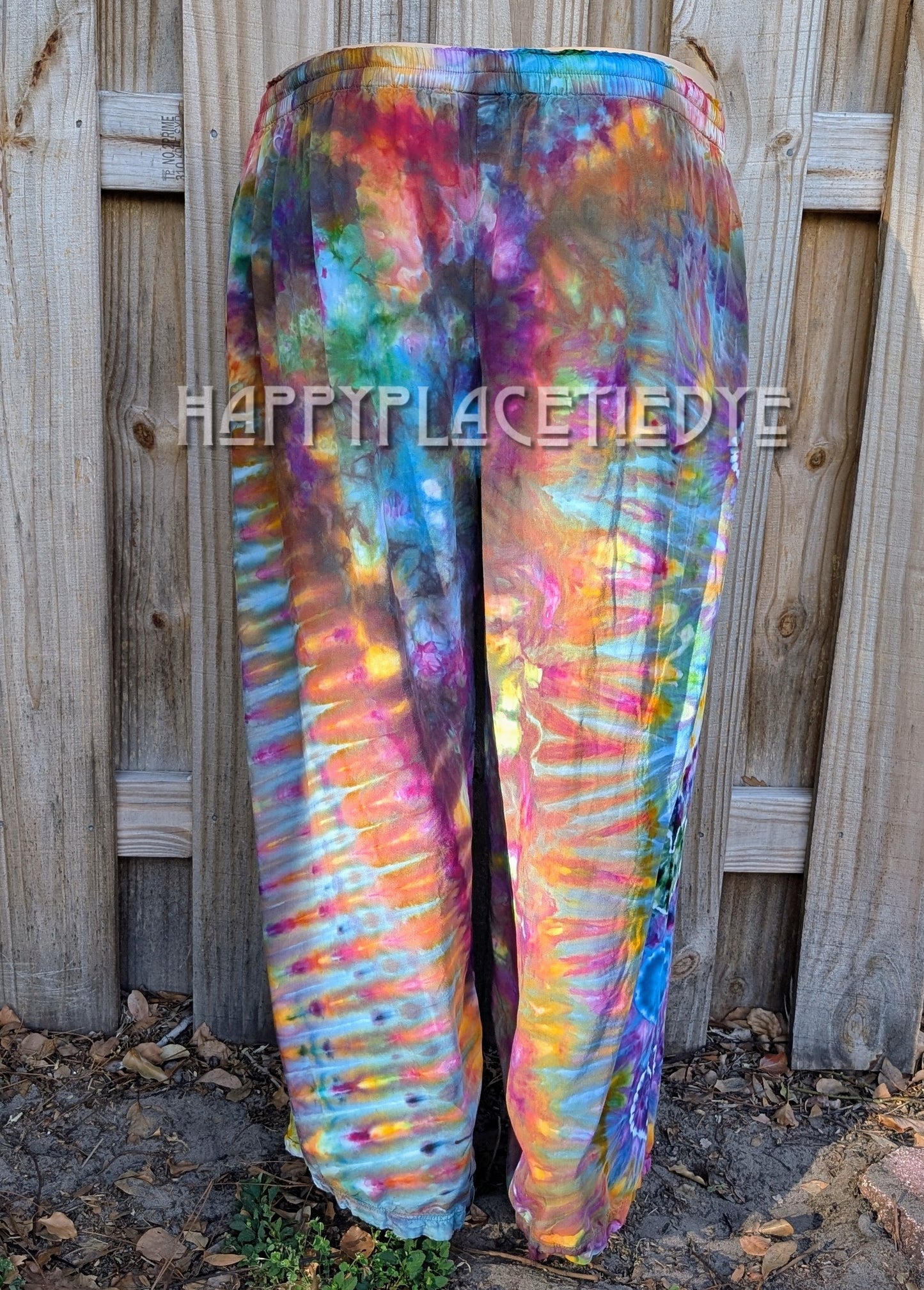 2XL Tie Dye Rayon Pants