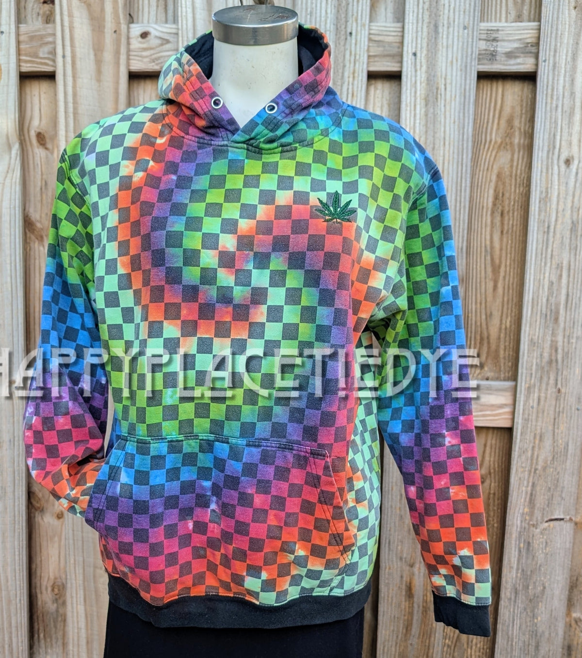 XL Tie Dye Hoodie UV reactive