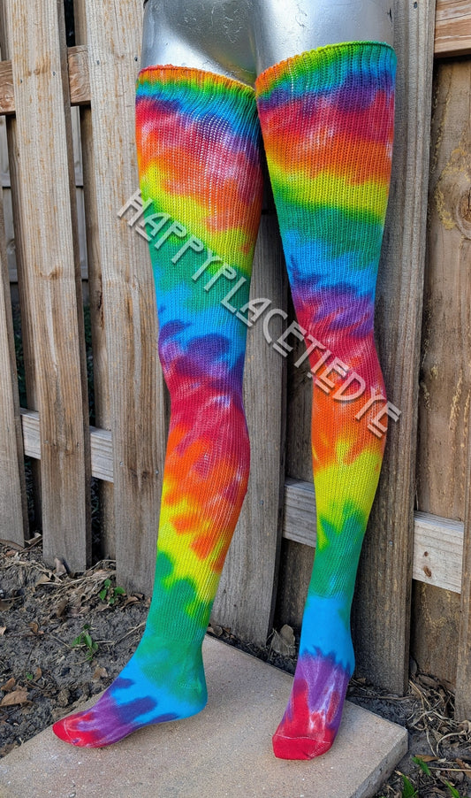 Tie Dye Thigh Highs