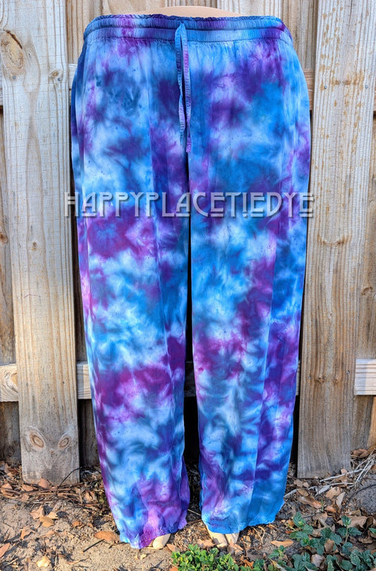 2XL Tie Dye Rayon Pants