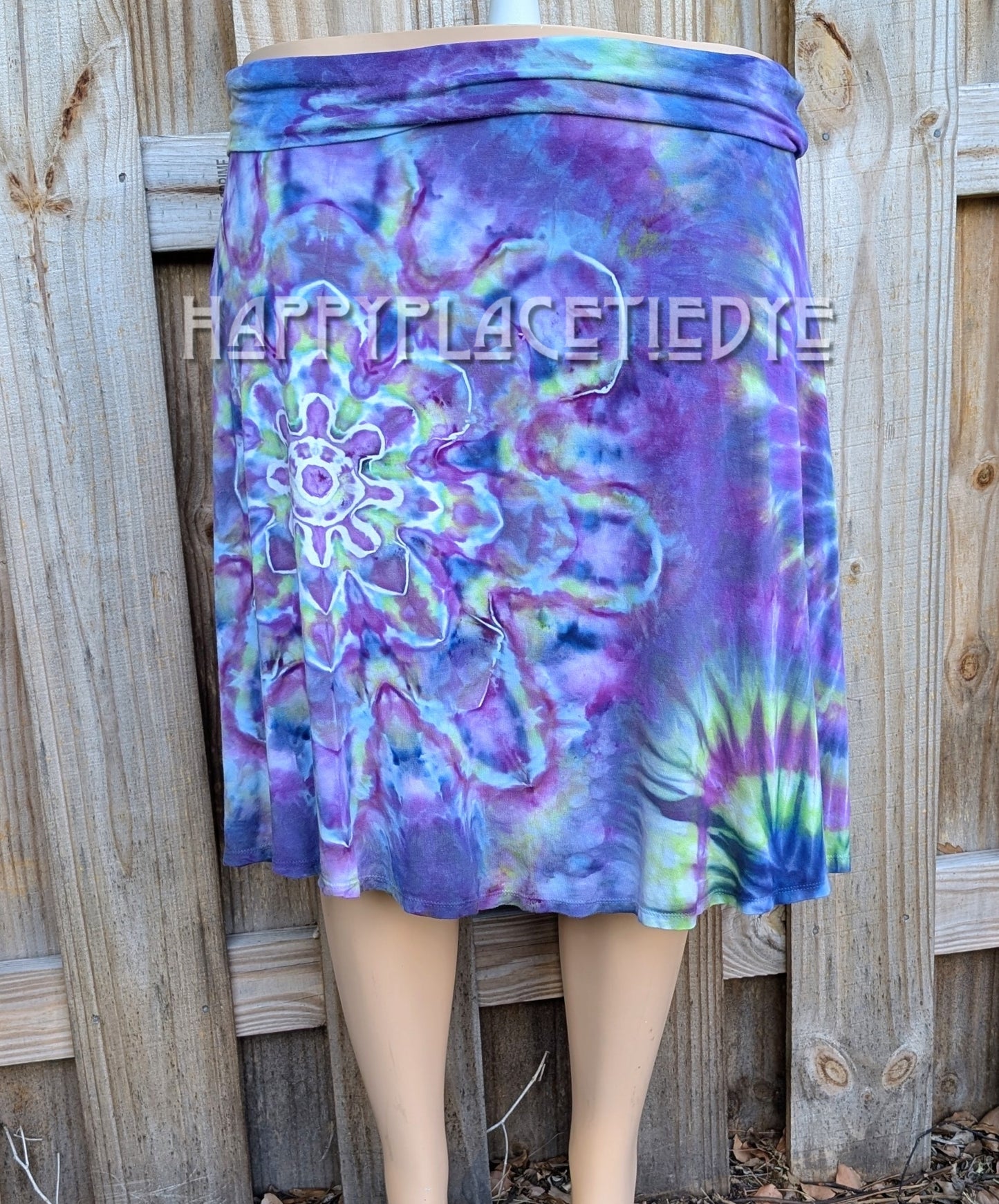 Xlarge Rolled Waist Rayon Skirt
