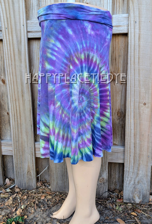 Xlarge Rolled Waist Rayon Skirt