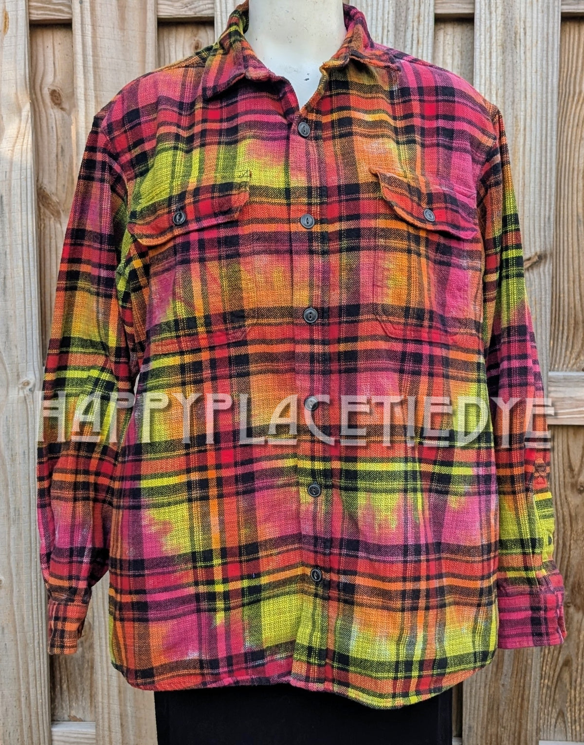 XLarge Tie Dye Flannel Shirt