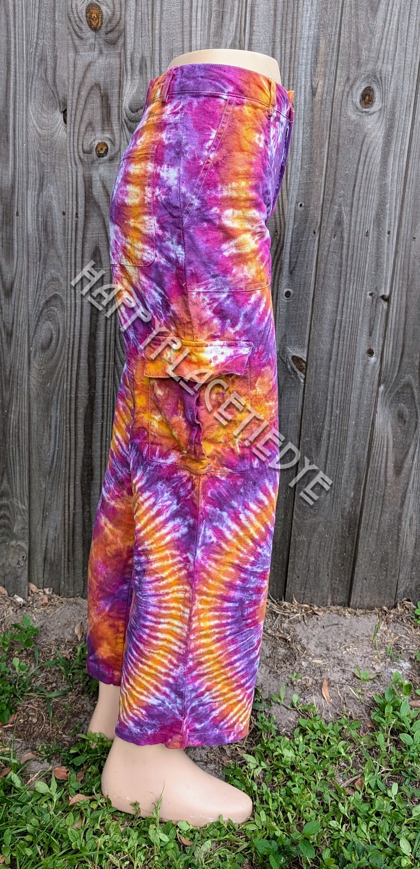 Small Tie Dye Linen Pants