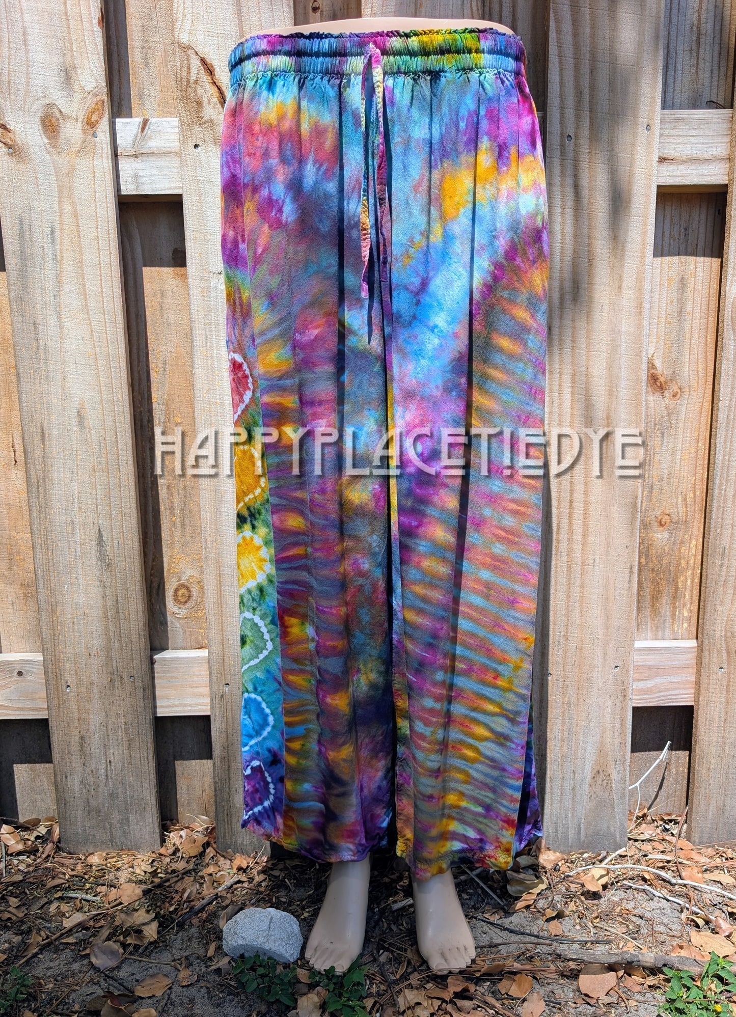 Small/medium Tie Dye Rayon Pants