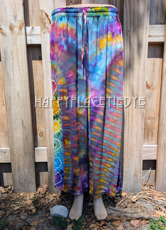 Small/medium Tie Dye Rayon Pants
