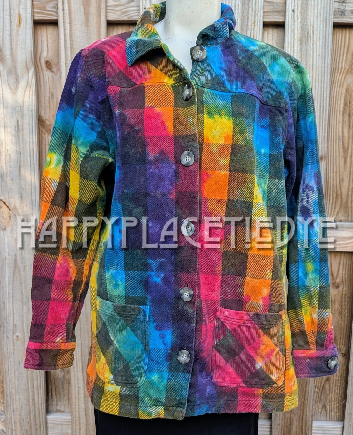 2XLarge Tie Dye Flannel Shirt