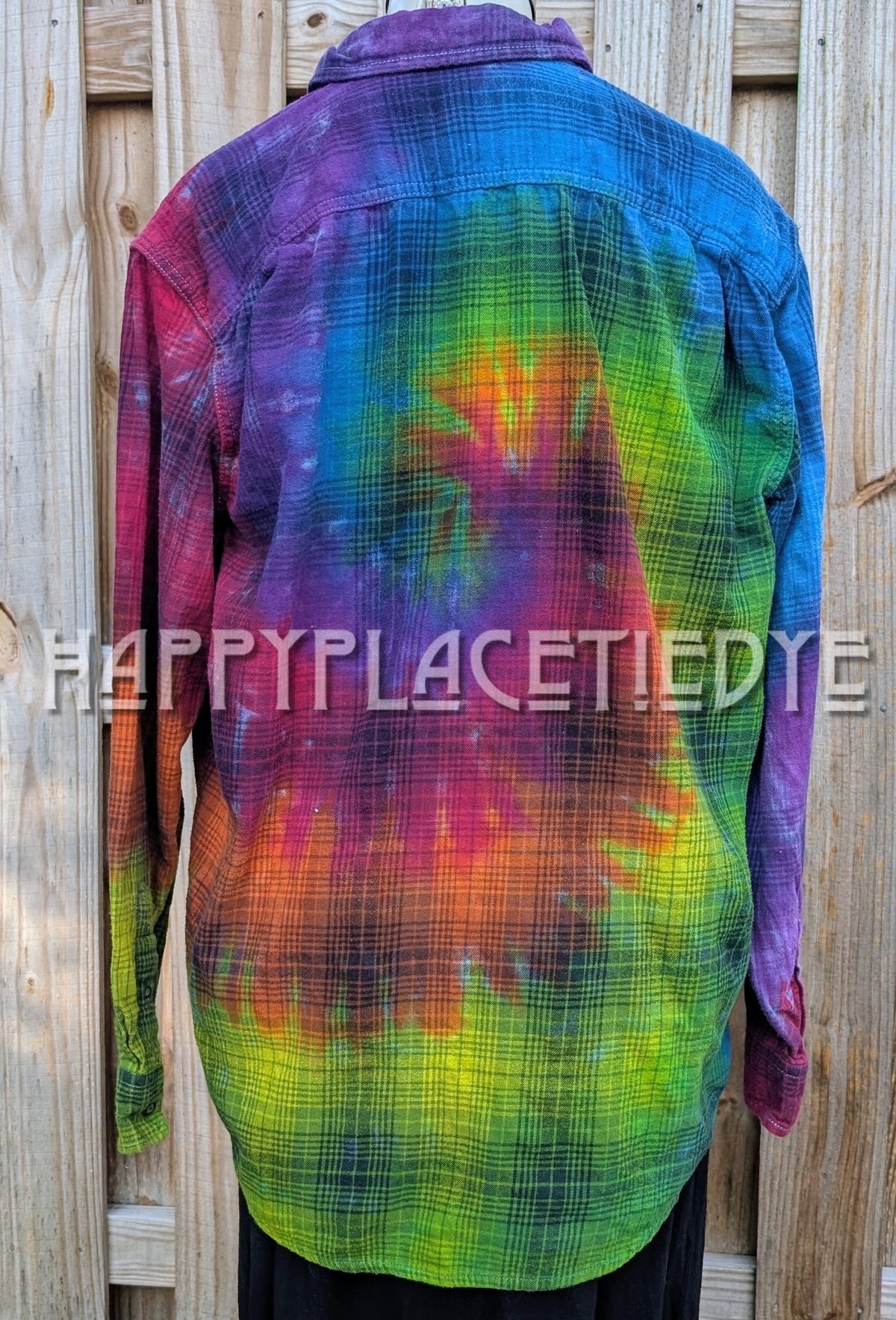 XLarge Tie Dye Flannel Shirt