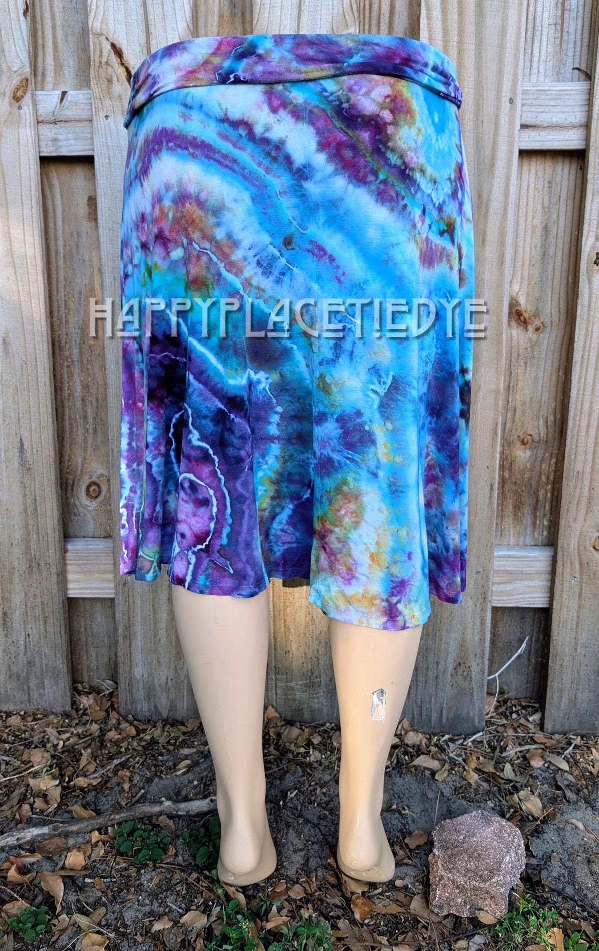 3XL Rolled Waist Rayon Skirt