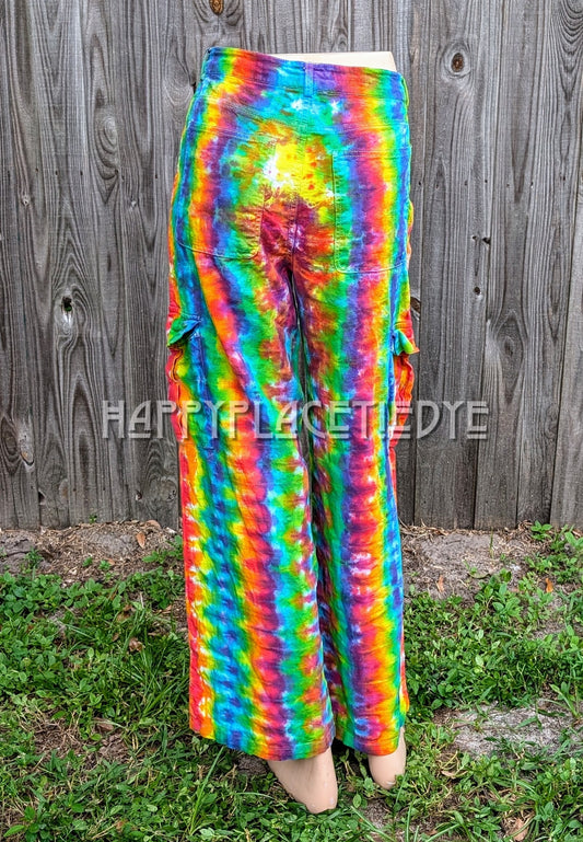 Large Tie Dye Linen Pants