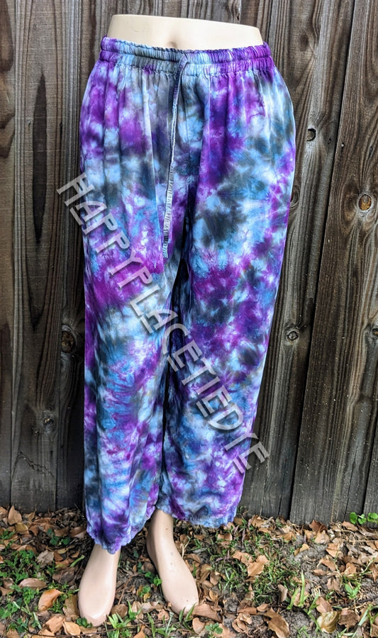 S/ Medium Tie Dye Rayon Pants