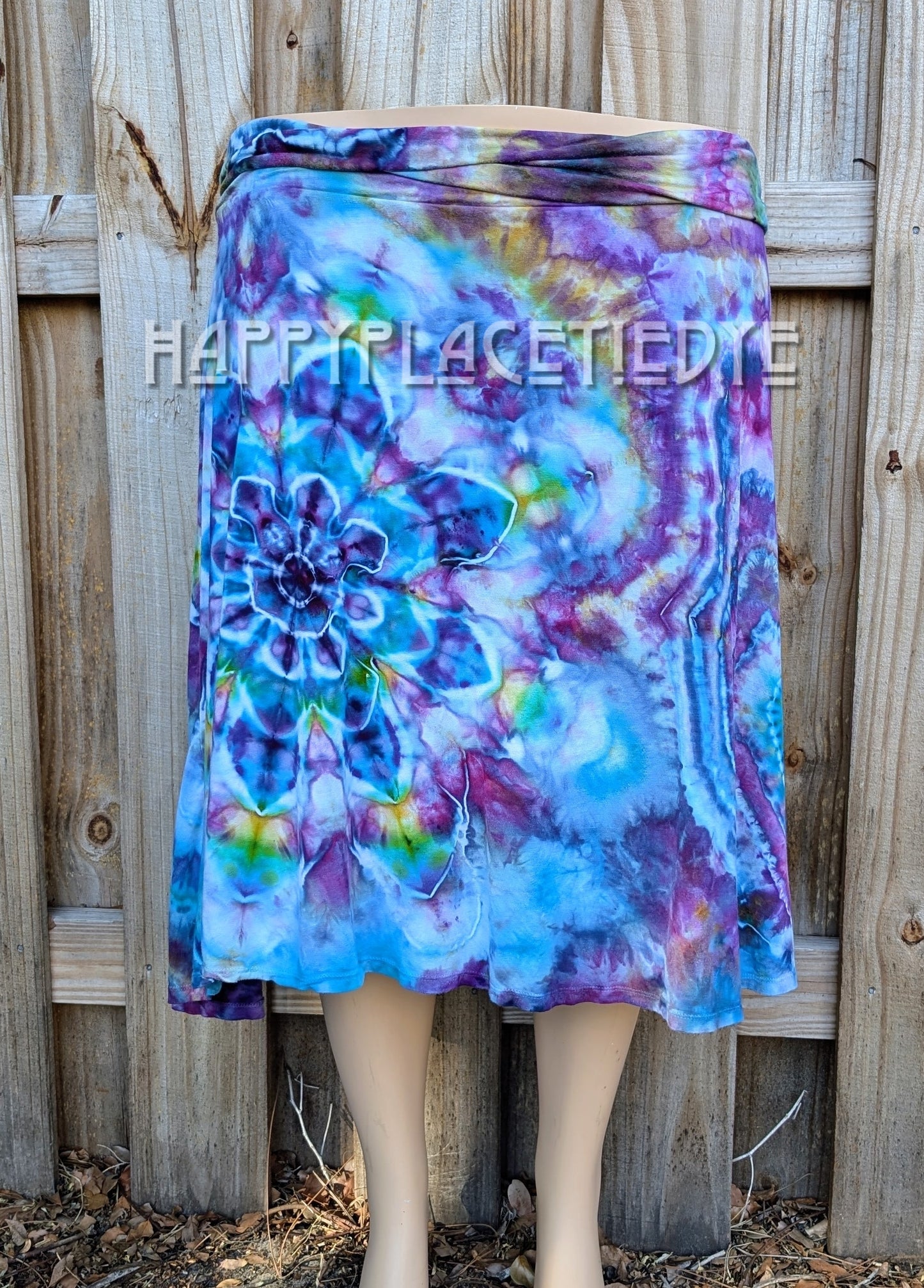 3XL Rolled Waist Rayon Skirt