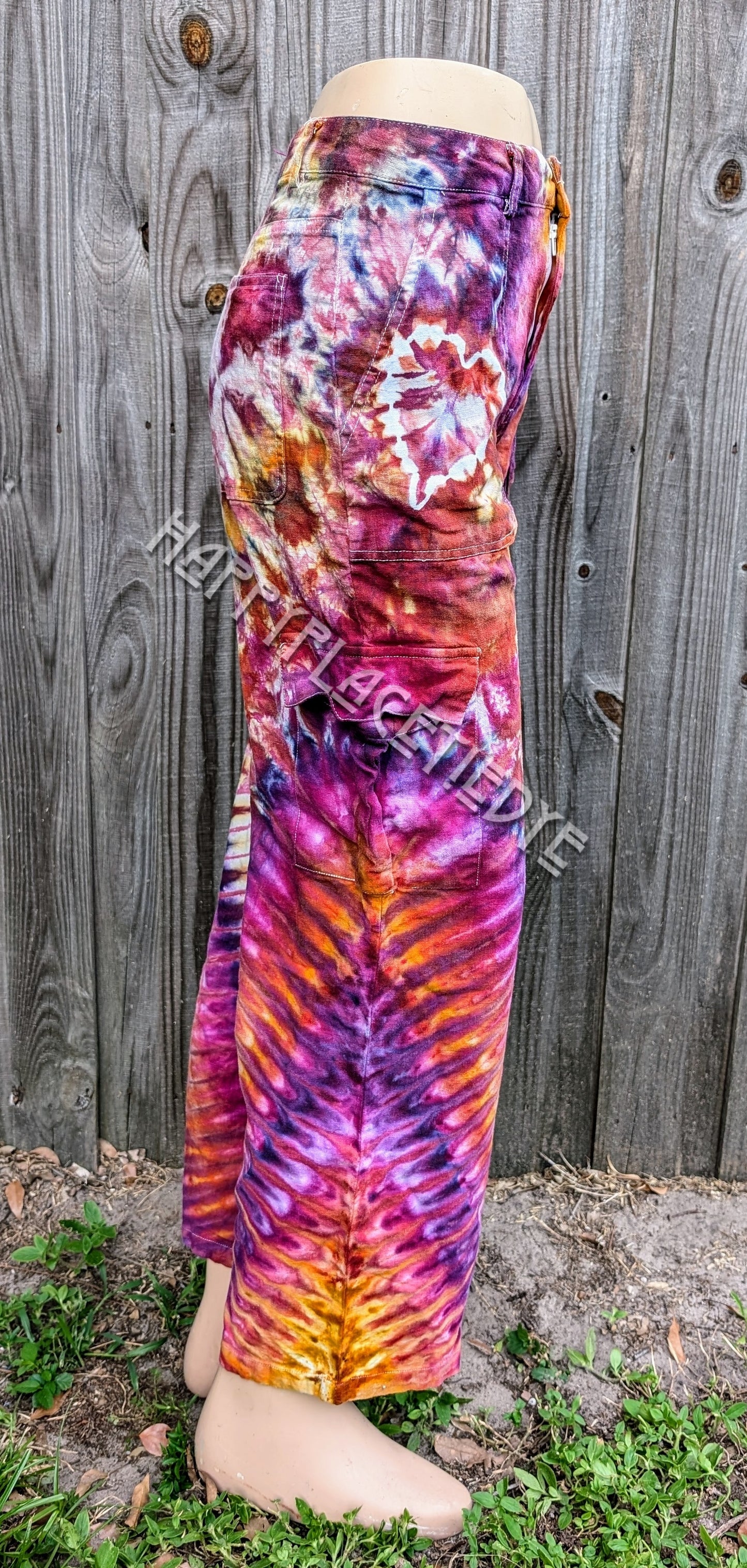 Small Tie Dye Linen Pants