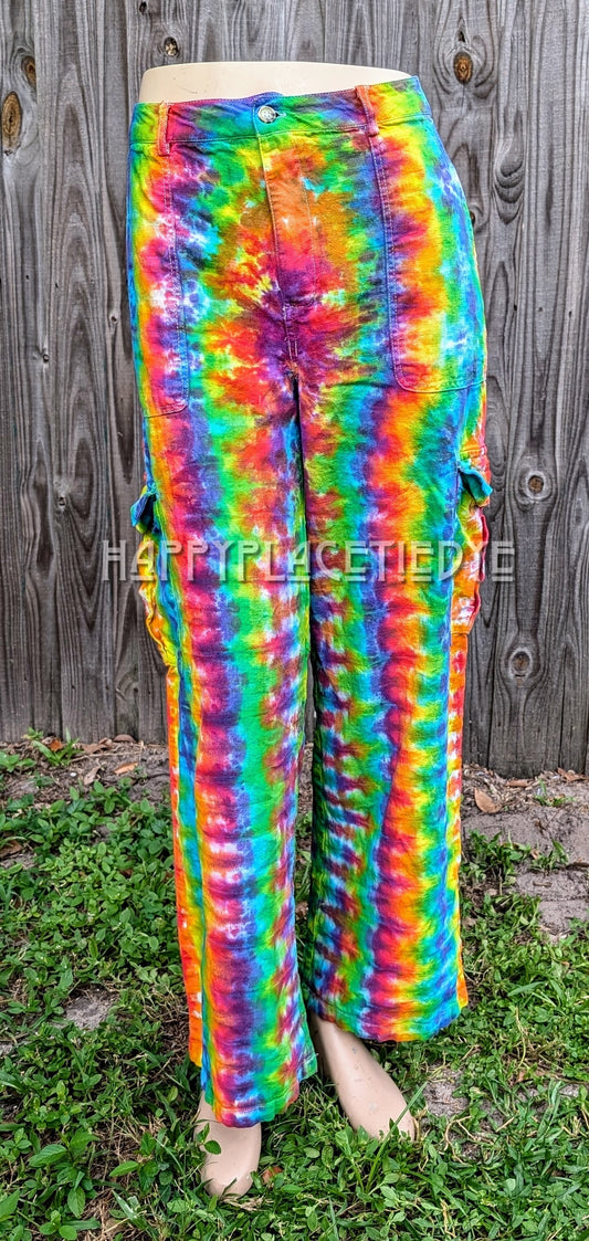 Large Tie Dye Linen Pants