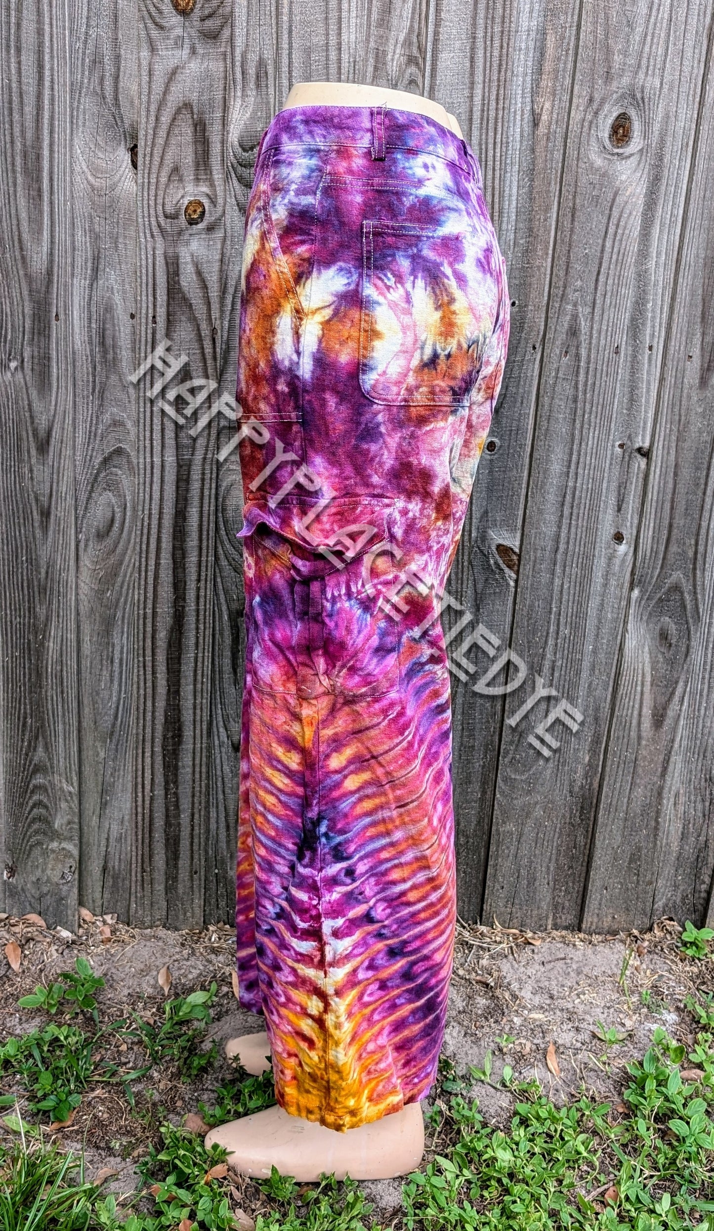 Small Tie Dye Linen Pants