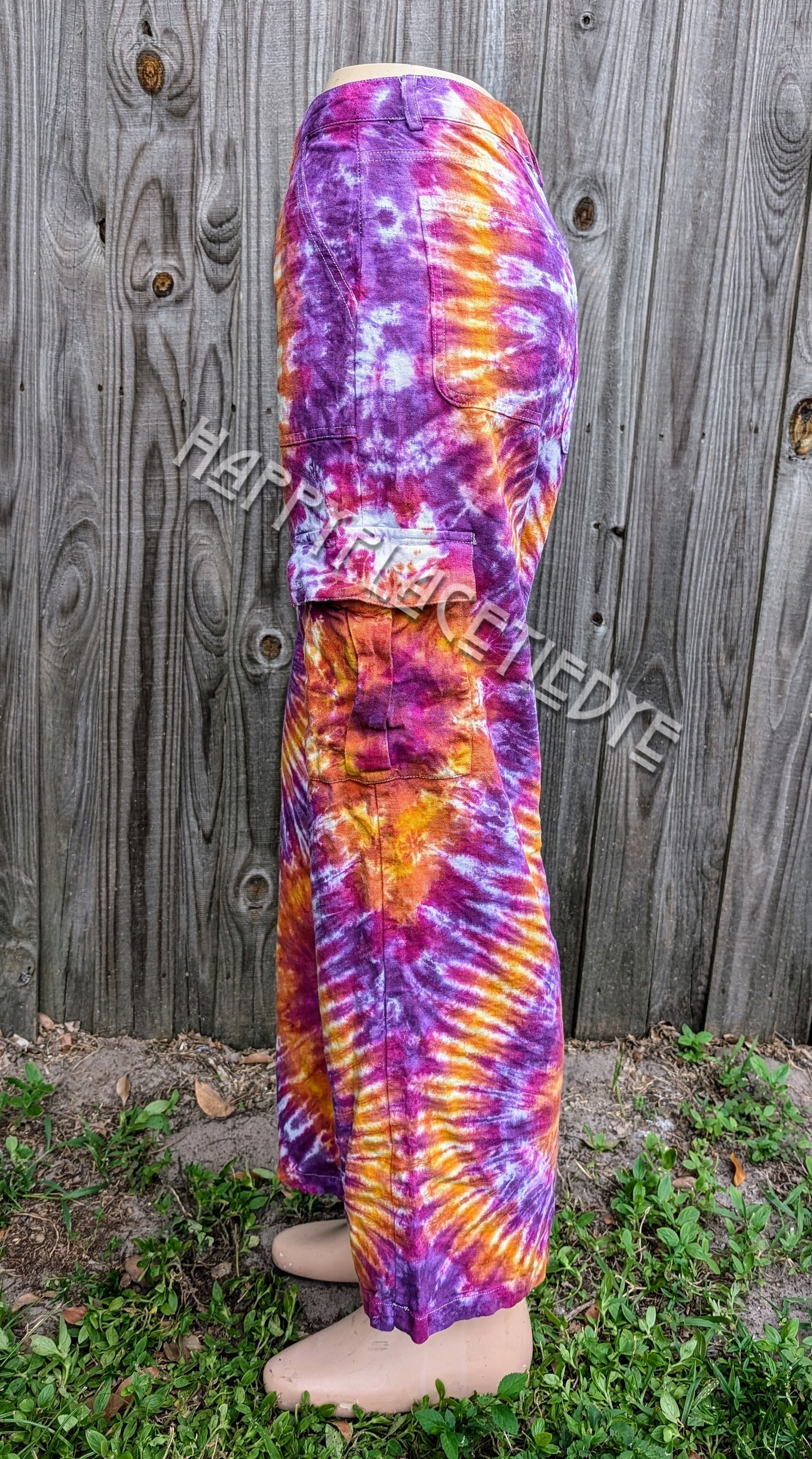 Small Tie Dye Linen Pants