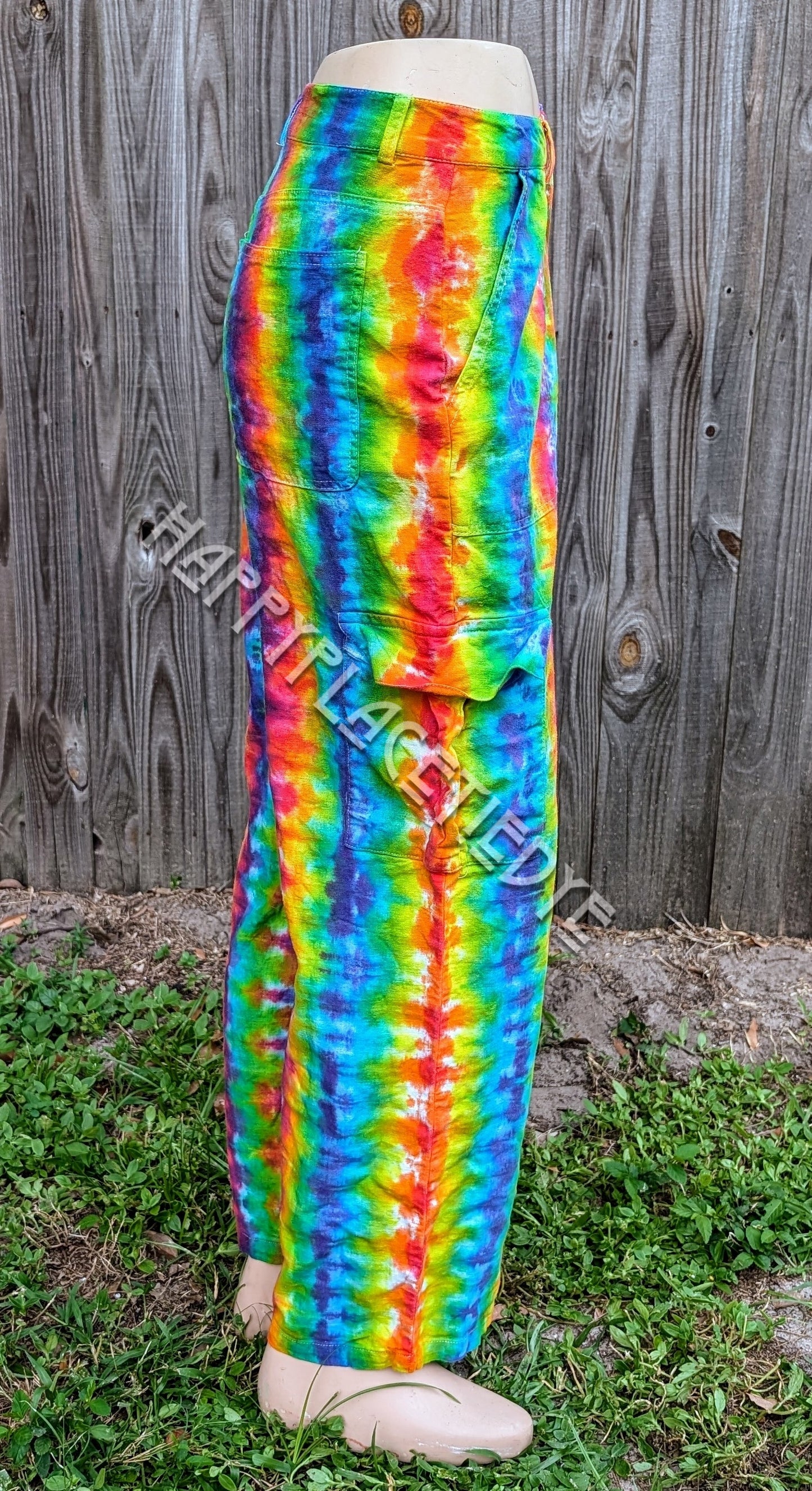 Large Tie Dye Linen Pants